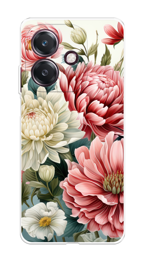 

Чехол на Oppo A3 "Садовые цветы рисунок", Розовый;зеленый;белый, 2518650-1