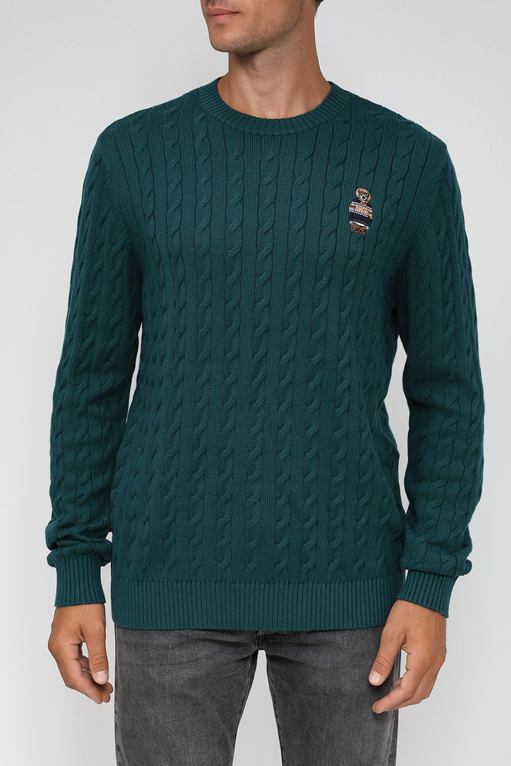 

Джемпер мужской D.Molina DM2308T14107-004 зеленый L, DM2308T14107-004