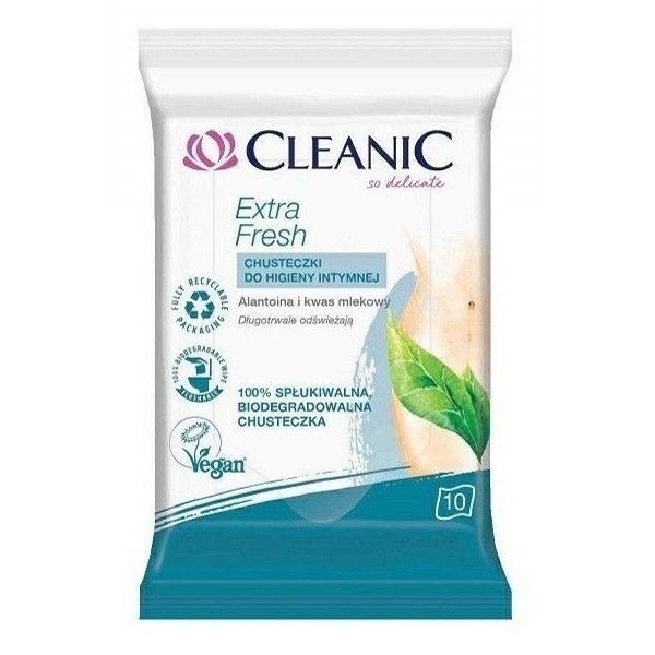 Салфетки влажные Cleanic Extra fresh для интимной гигиены 10 шт