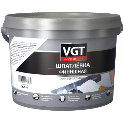 Предприятие ВГТ Шпатлёвка ВД финишная VGT Premium
