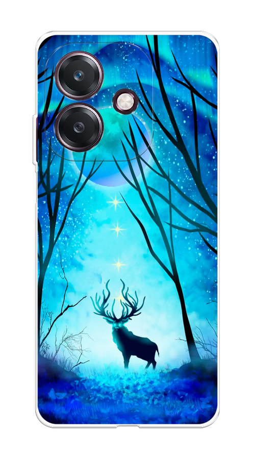 

Чехол на Oppo A3 "Олень северное сияние", Синий;черный;голубой, 2518650-1