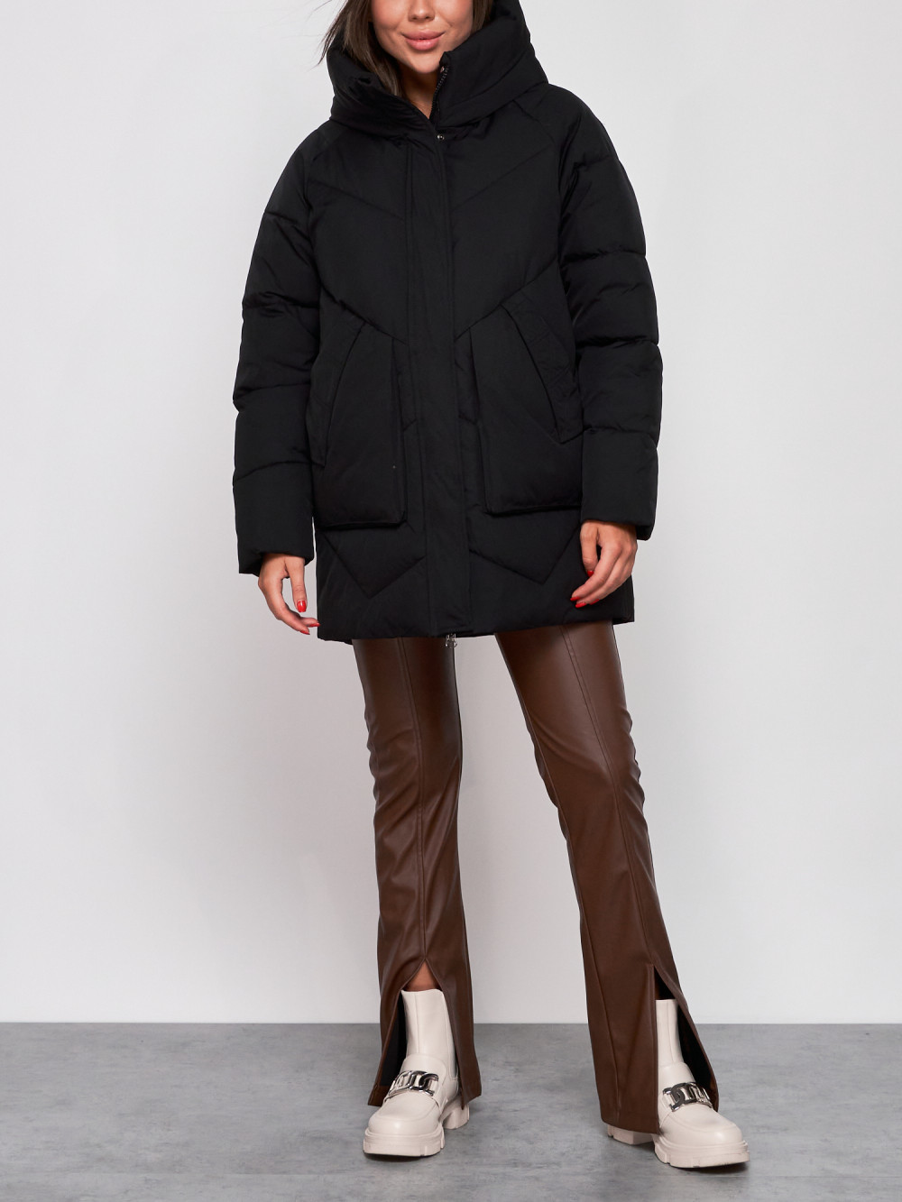 

Куртка женская AD52362 черная XXL, Черный, AD52362