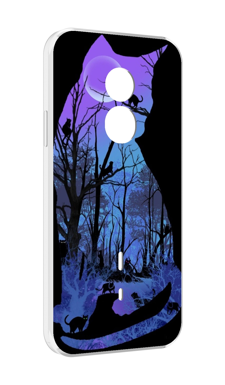 

Чехол MyPads лес внутри кота для Doogee S51, Прозрачный, Tocco