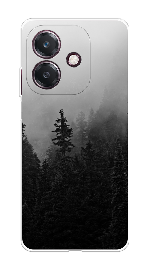 

Чехол на Oppo A3 "Туманный лес", Серый;черный, 2518650-1