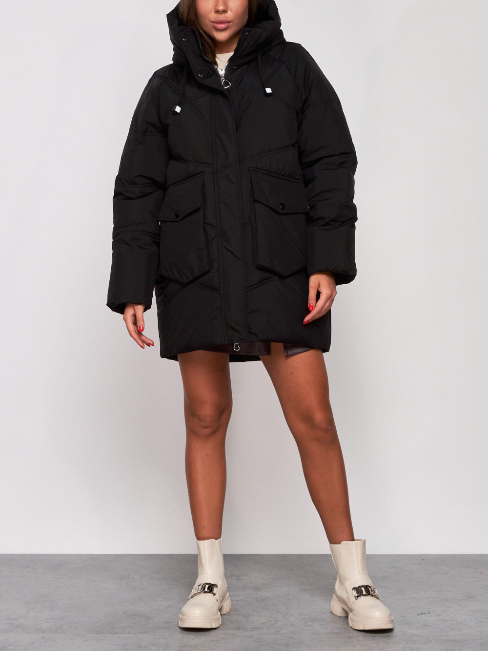 Куртка женская AD52310 черная XXL