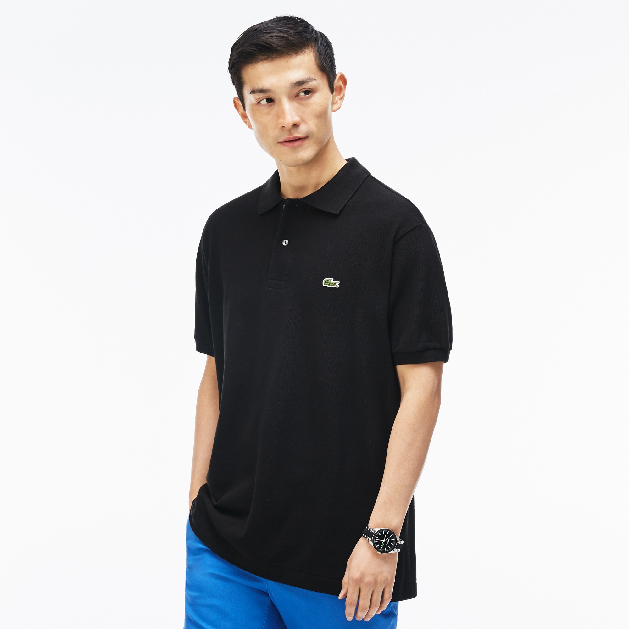 

Футболка мужская Lacoste L1212 черная 2 UK, L1212