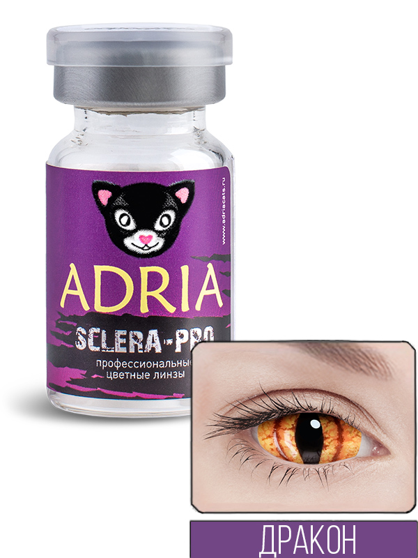 

Контактные линзы Adria Sclera Pro 1 линза R 8,6 0 DRAGON, Sclera Pro 1 линза