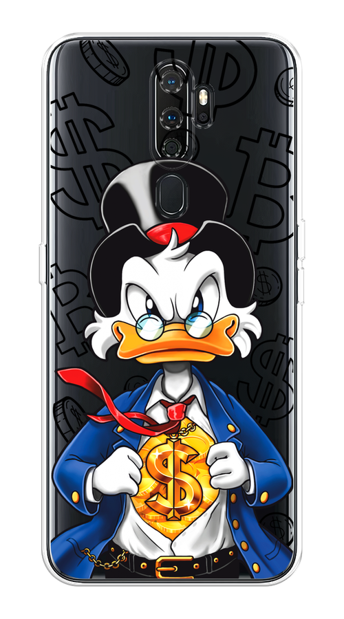 

Чехол на Oppo A5/A9 2020 "Scrooge Goldman", Черный;белый;синий, 251950-1