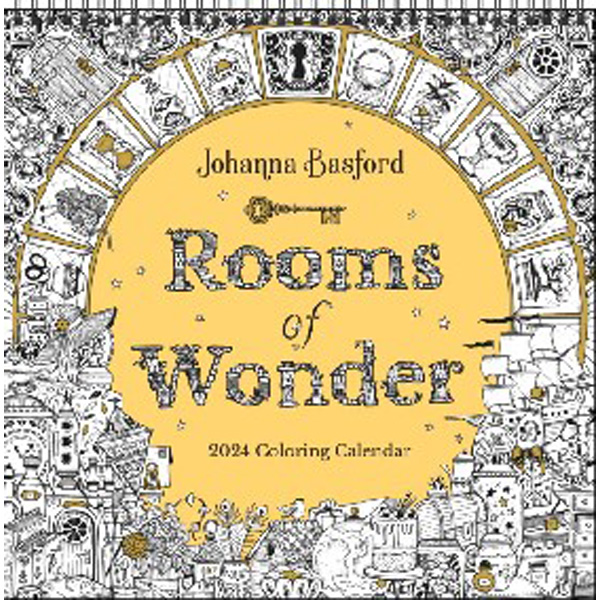 

Johanna Basford 2024 Coloring Wall Calendar: Rooms of Wonder / Basford, Johanna
