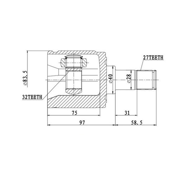 

Шрус Внутренний Honda Accord Cl (02--08), - R Zikmar арт. Z87903R