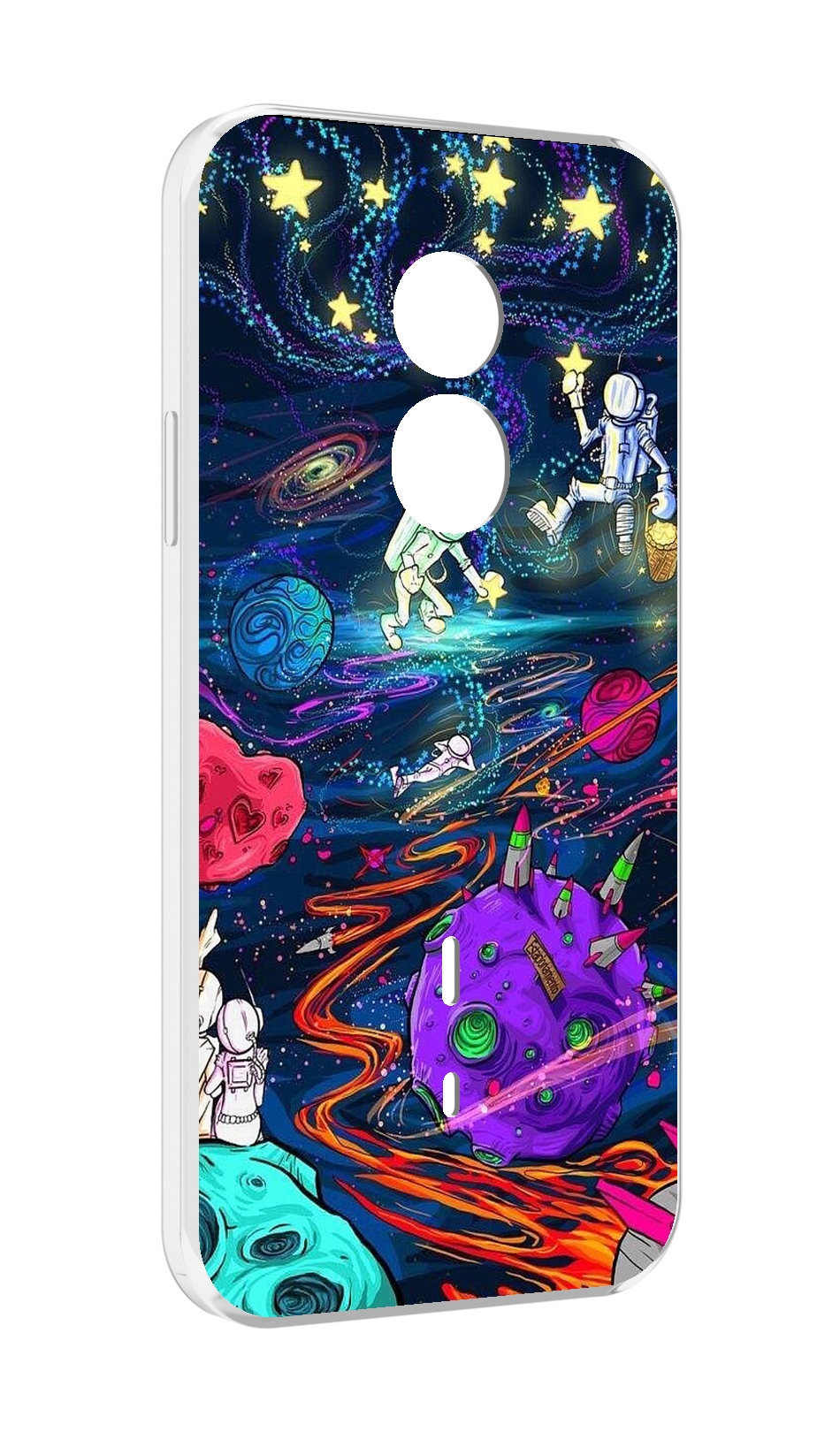 

Чехол MyPads красочный космос для Doogee S51, Прозрачный, Tocco