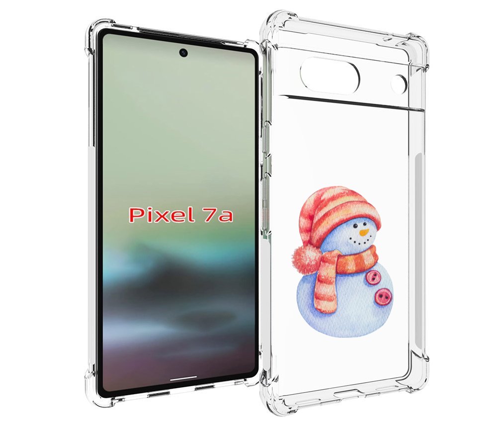 

Чехол MyPads Веселый снеговик для Google Pixel 7A, Tocco