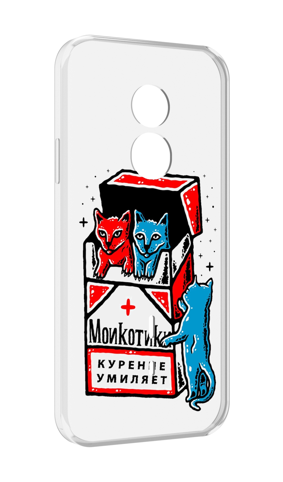 

Чехол MyPads красно-синие-коты для Doogee S51, Прозрачный, Tocco