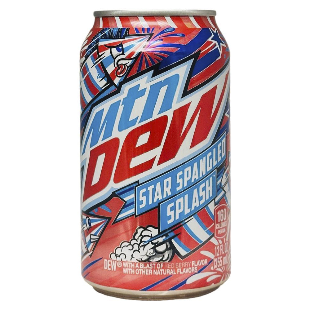 Газированный напиток Mountain Dew Star Spangled Splash, 355 мл