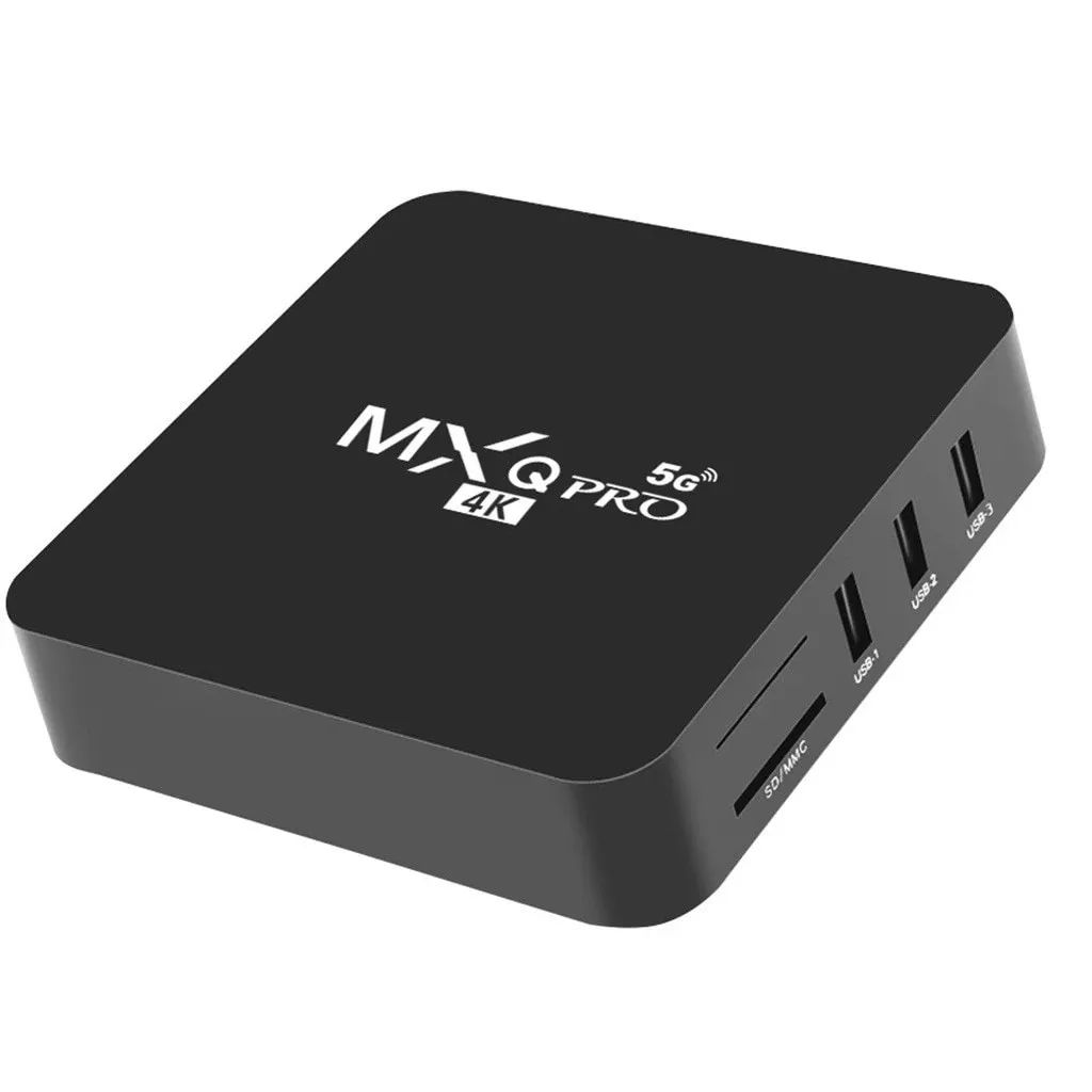 Смарт ТВ приставка MXQ Pro 4K 5G 8GB 128GB (Черная) черный