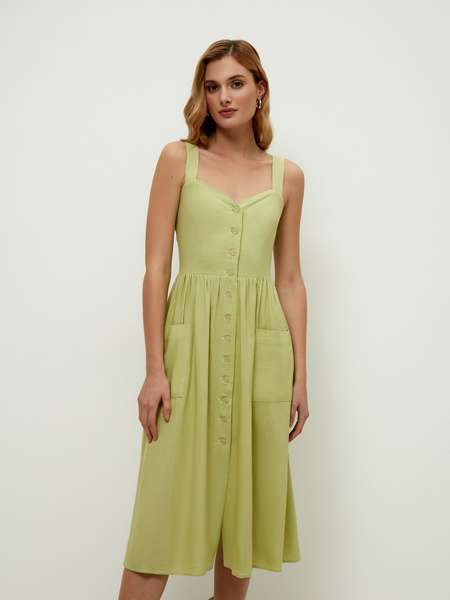 

Сарафан женский ZARINA 2265074574 зеленый XS, 2265074574