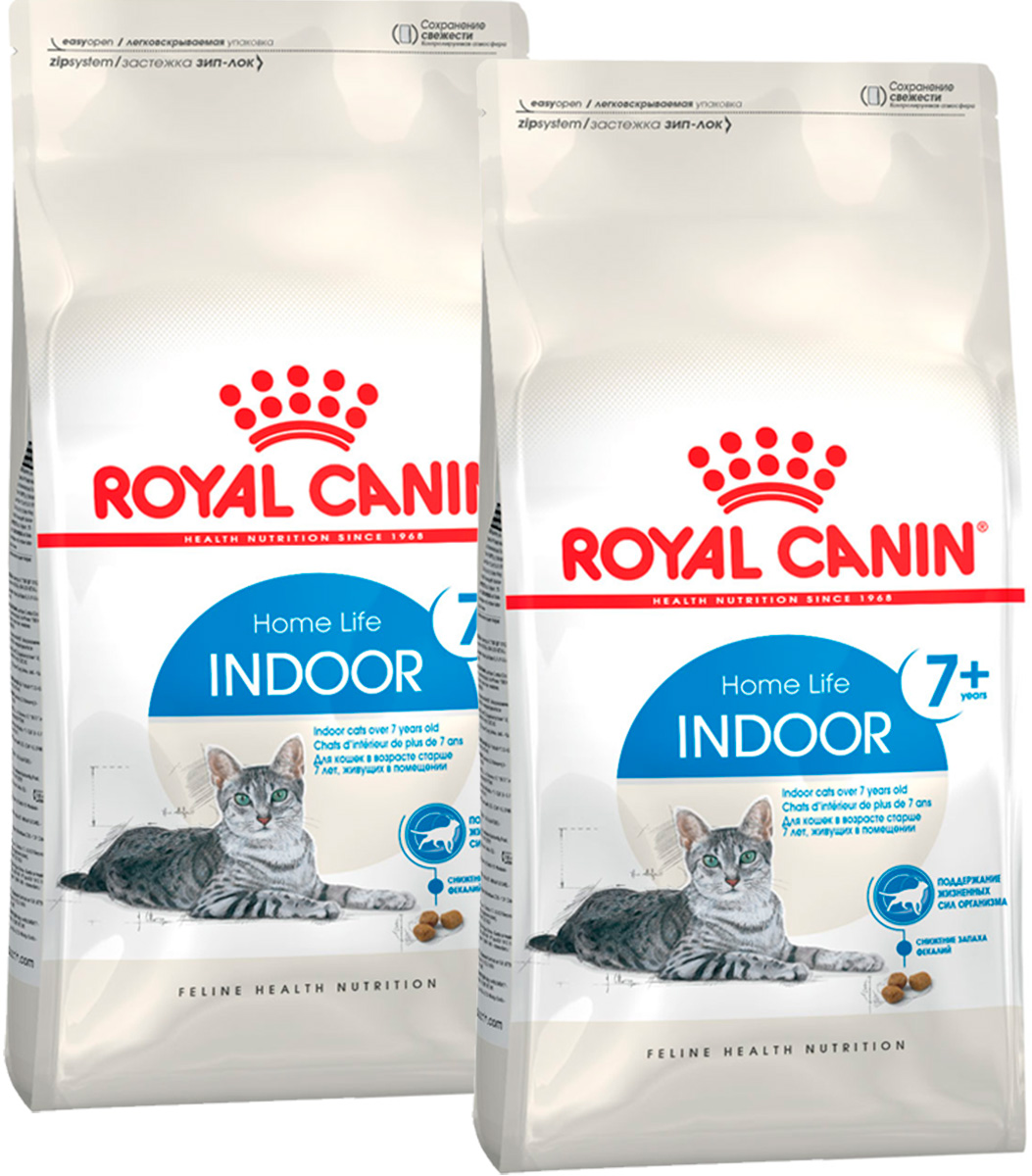 

Сухой корм для кошек Royal Canin Indoor 7+, для пожилых, 2 шт по 1,5 кг