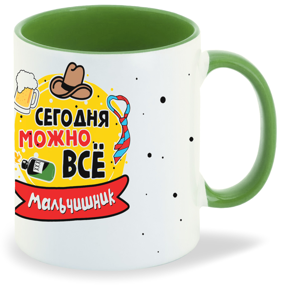 

Кружка CoolPodarok Мальчишник сегодня можно всё, Мальчишник сегодня можно всё