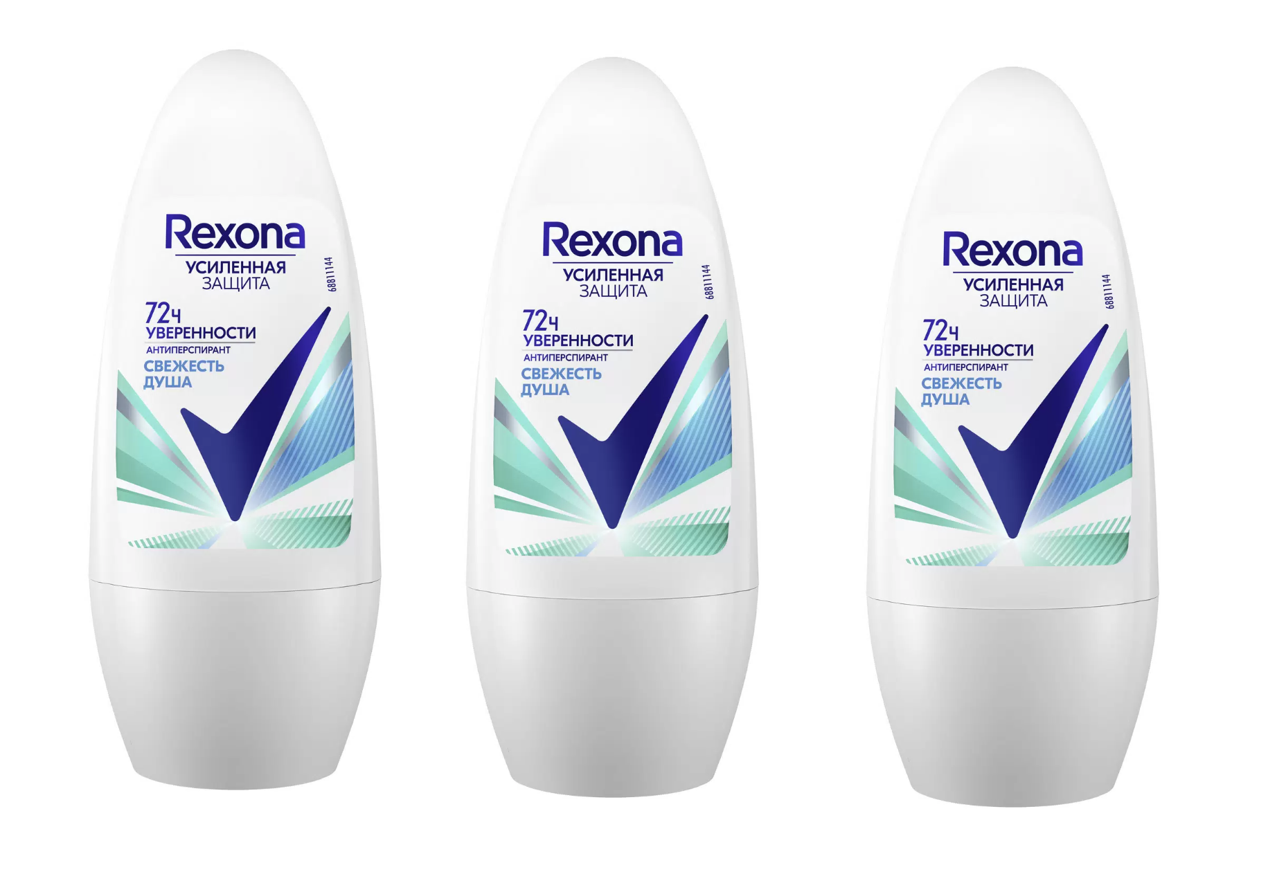 Дезодорант шариковый Rexona Свежесть душа, 50 мл х 3 шт