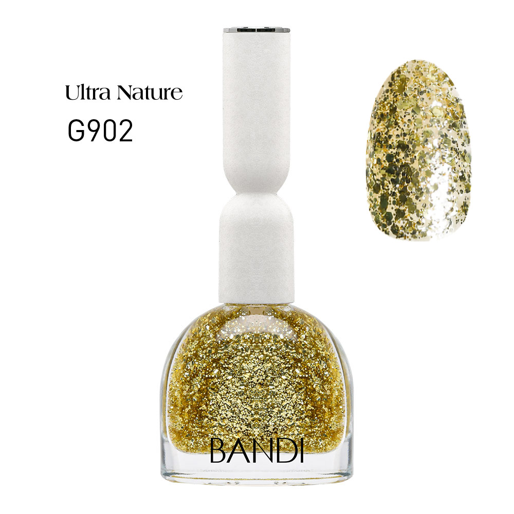 Лак для ногтей BANDI Ultra Nature, Sparkling Gold, G902s, 10 мл