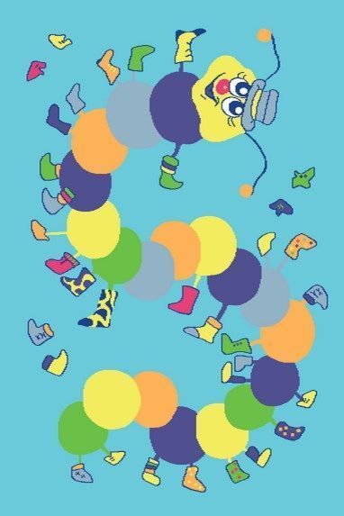 

Ковер детский FUNKY TOP IWO azure