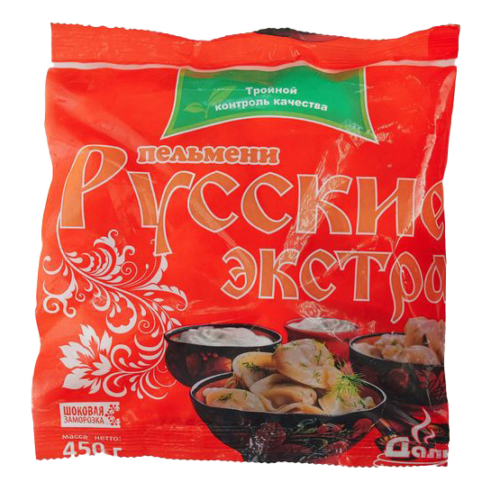 

Пельмени Дали Русские Экстра из свинины и говядины 450 г
