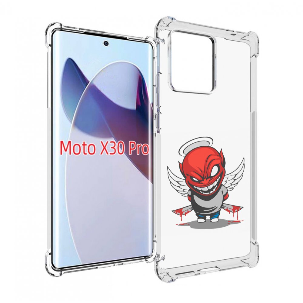 

Чехол MyPads злой-ангел для Motorola Moto X30 Pro, Прозрачный, Tocco