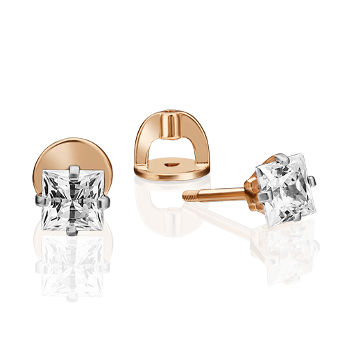 

Серьги из красного золота PLATINA jewelry 02-4549-00-401-1110, фианит, 02-4549-00-401-1110