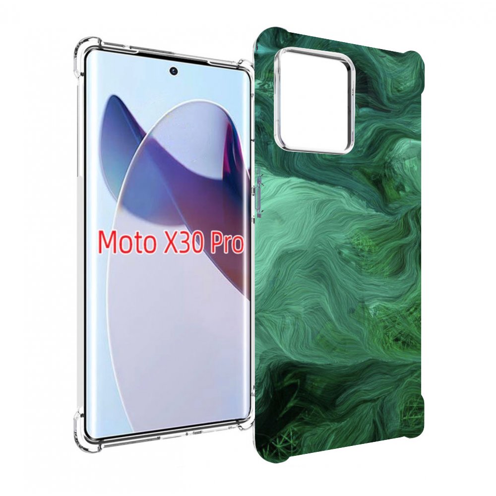 

Чехол MyPads зеленые нити для Motorola Moto X30 Pro, Прозрачный, Tocco