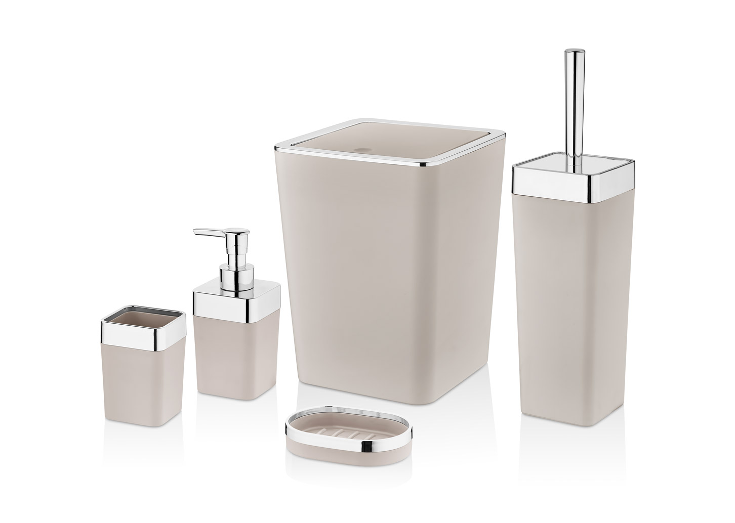 Набор для ванной комнаты Vialex ELITE KB004-latte 5 предметов