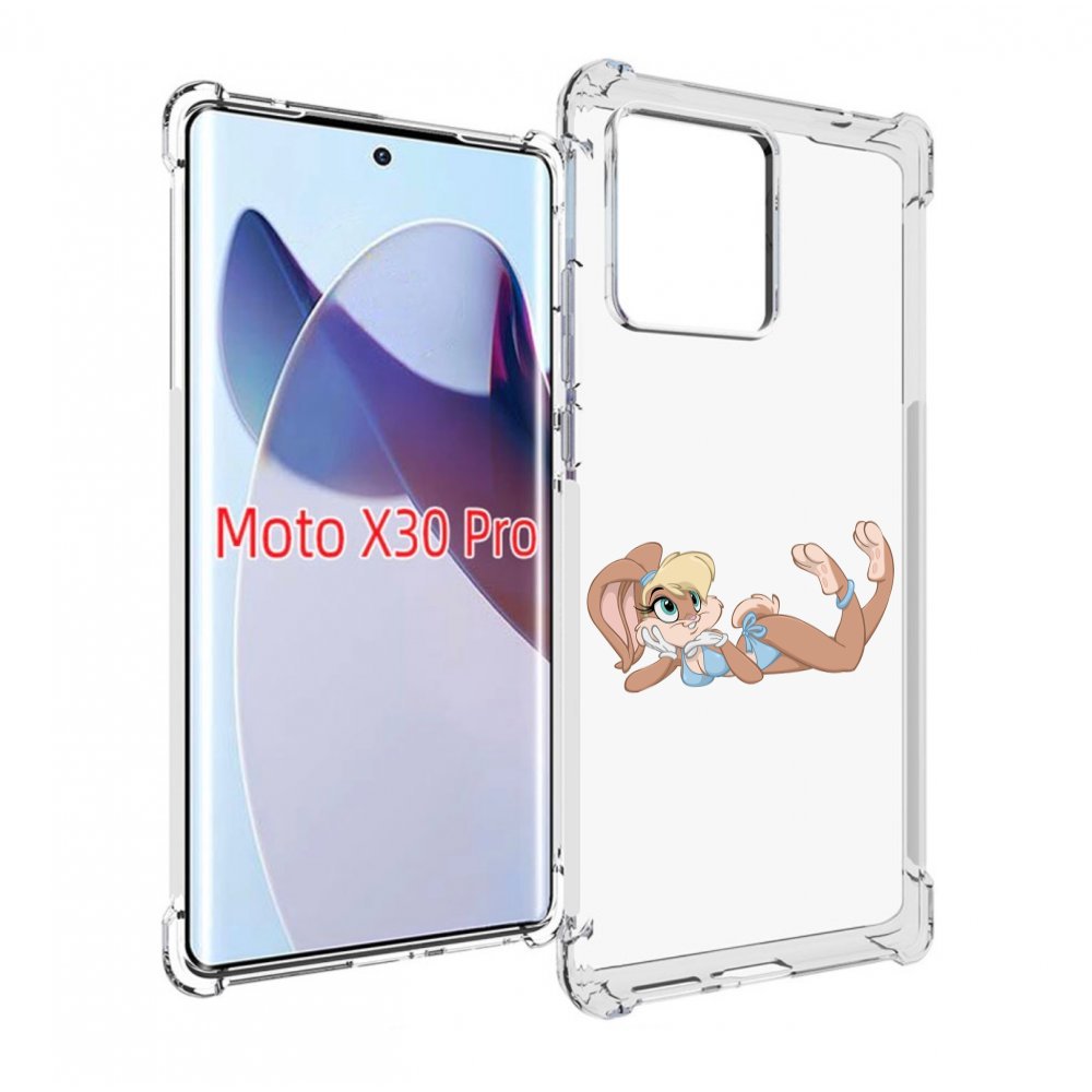 Чехол MyPads зайка-в-купальнике для Motorola Moto X30 Pro