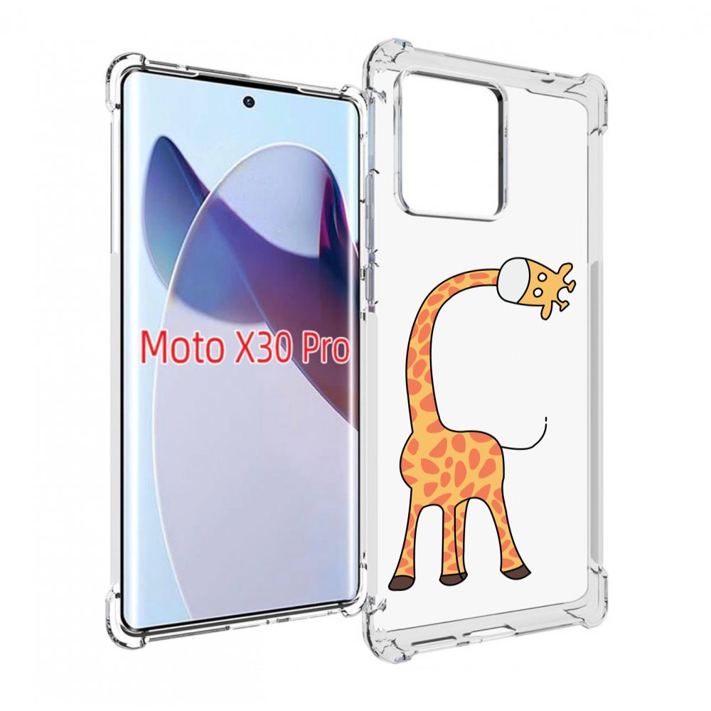 

Чехол MyPads жирафик детский для Motorola Moto X30 Pro, Прозрачный, Tocco