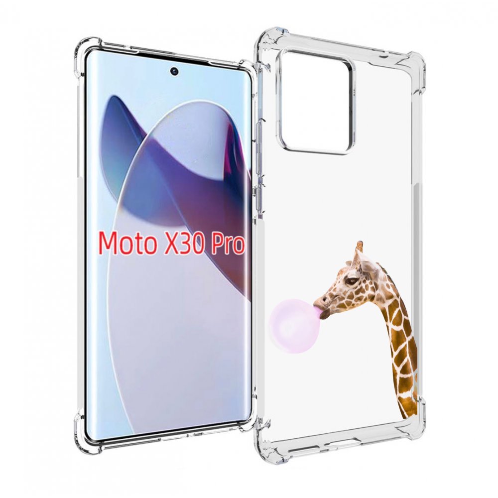 

Чехол MyPads жираф-с-жвачкой для Motorola Moto X30 Pro, Прозрачный, Tocco