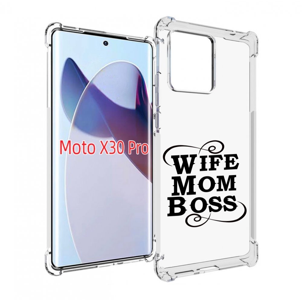 

Чехол MyPads жена-мама-босс для Motorola Moto X30 Pro, Прозрачный, Tocco