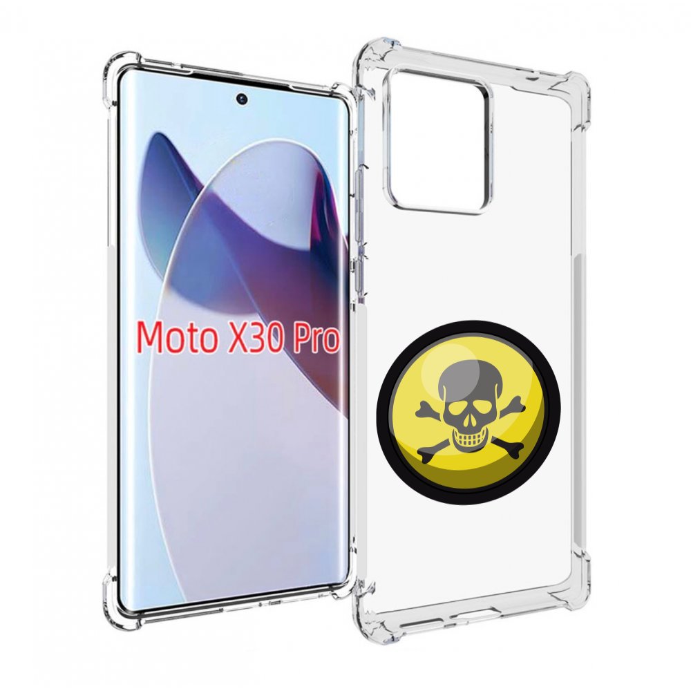

Чехол MyPads желтый-череп для Motorola Moto X30 Pro, Прозрачный, Tocco