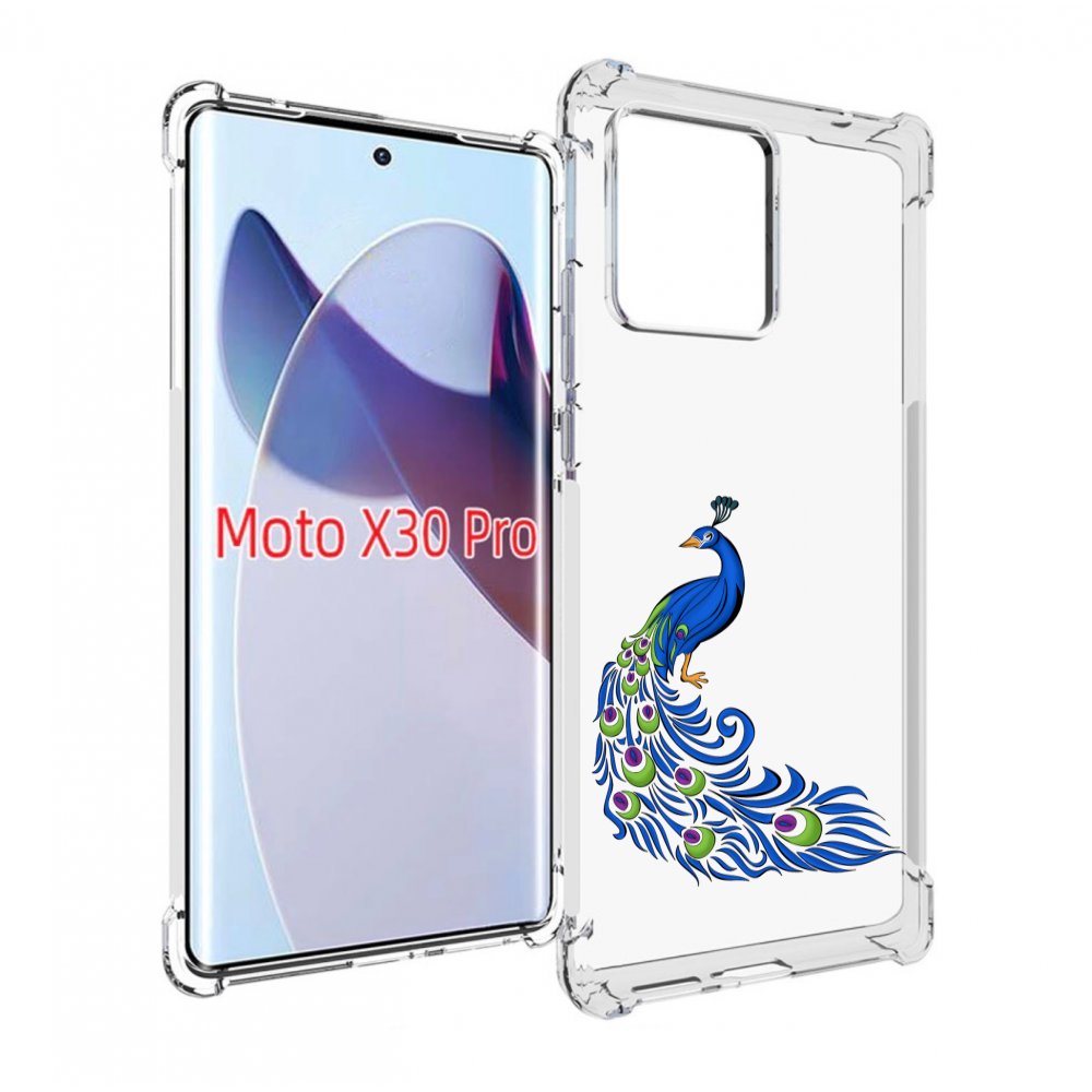 

Чехол MyPads жарптица-голубая для Motorola Moto X30 Pro, Прозрачный, Tocco