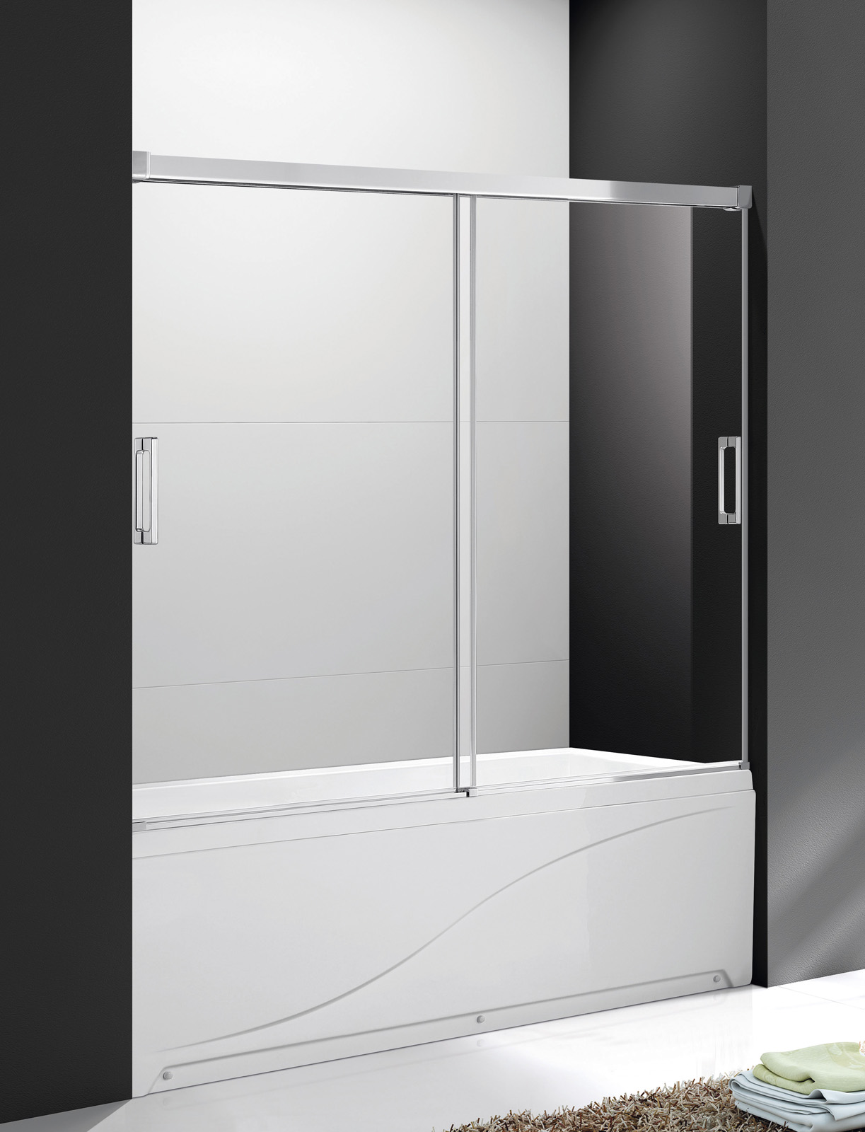 

Шторка на ванну Cezares Tandem Soft-VF-2-180/145-C-Cr-IV