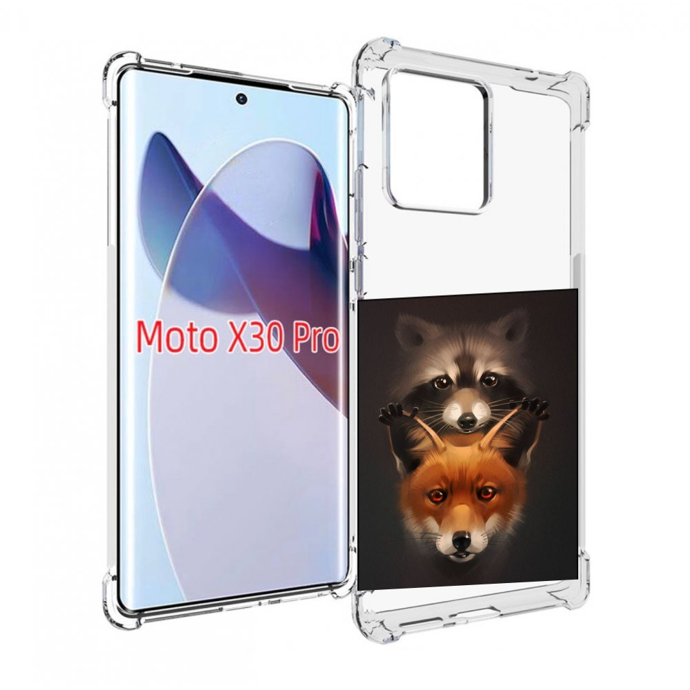 

Чехол MyPads енотик-лисенок для Motorola Moto X30 Pro, Прозрачный, Tocco