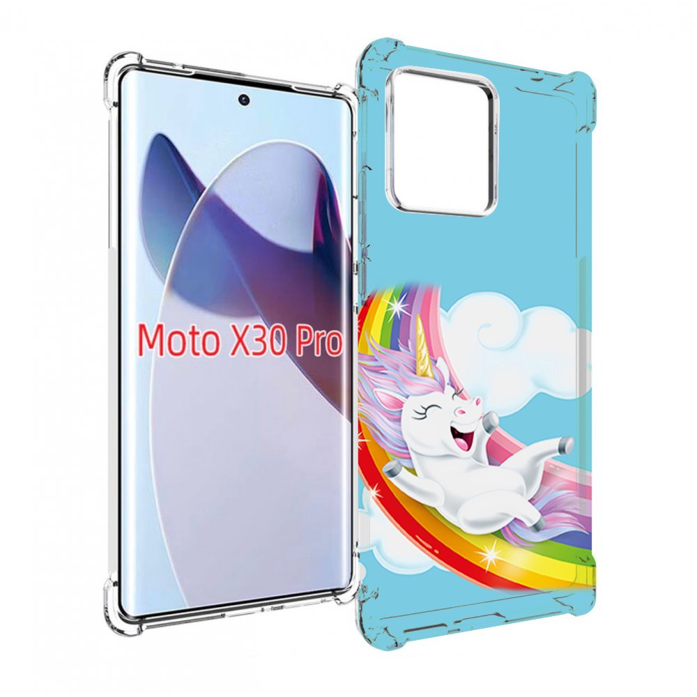 

Чехол MyPads единорог-на-радуге для Motorola Moto X30 Pro, Прозрачный, Tocco