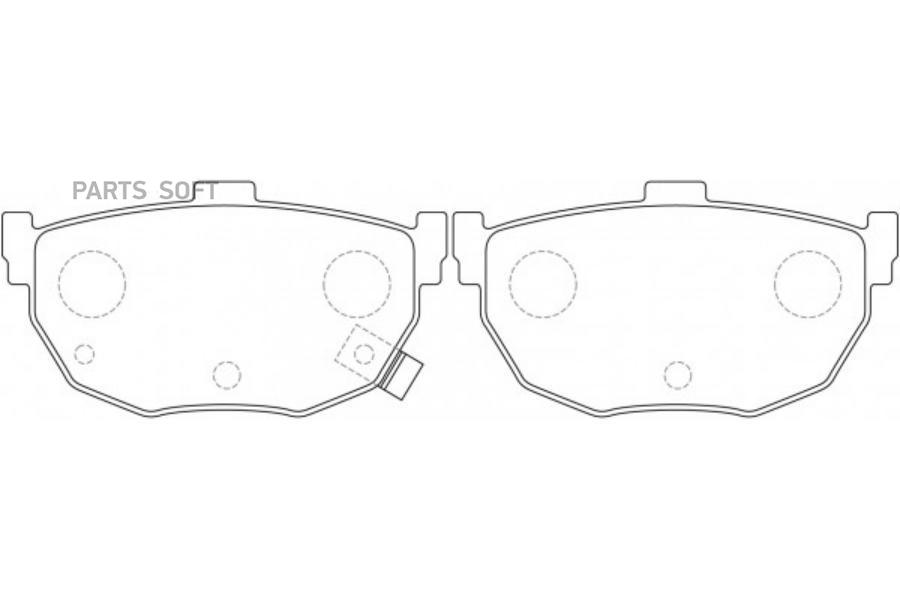 

Колодки тормозные задние HYUNDAI ELANTRA 00-/LANTRA 90-00/KIA CERATO 04- BP22130