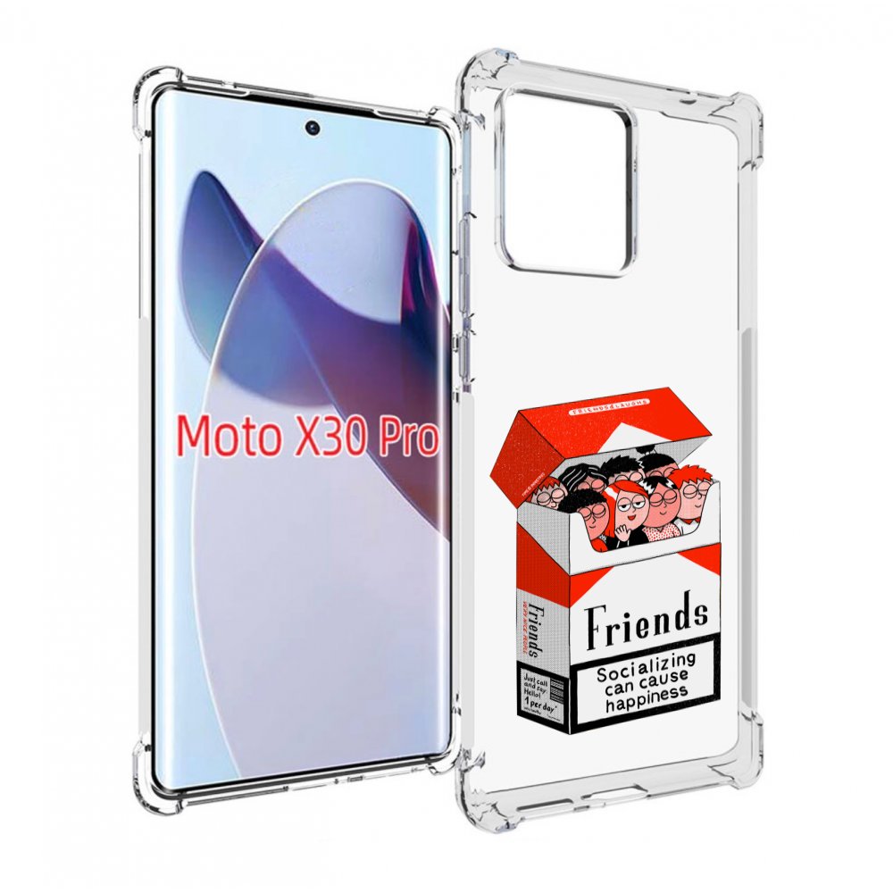 

Чехол MyPads друзья для Motorola Moto X30 Pro, Прозрачный, Tocco