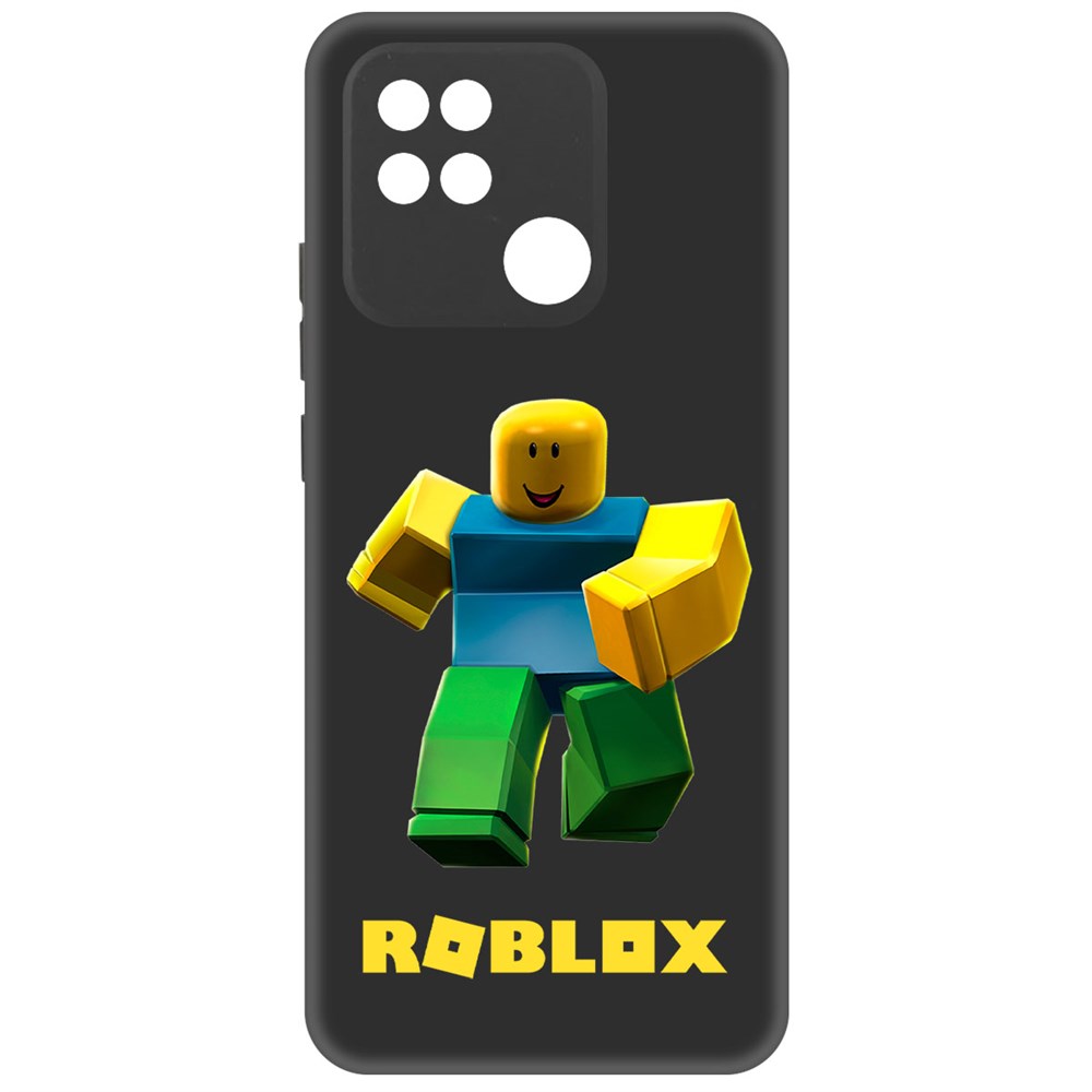 

Чехол-накладка Софт Roblox-Классический Нуб для Xiaomi Redmi 10A, Черный