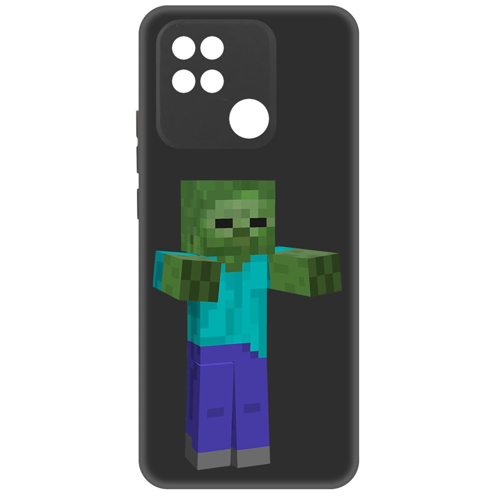 

Чехол-накладка Софт Minecraft-Гигант для Xiaomi Redmi 10A, Черный