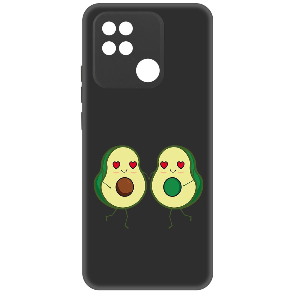 

Чехол-накладка Софт Авокадо Пара для Xiaomi Redmi 10A, Черный