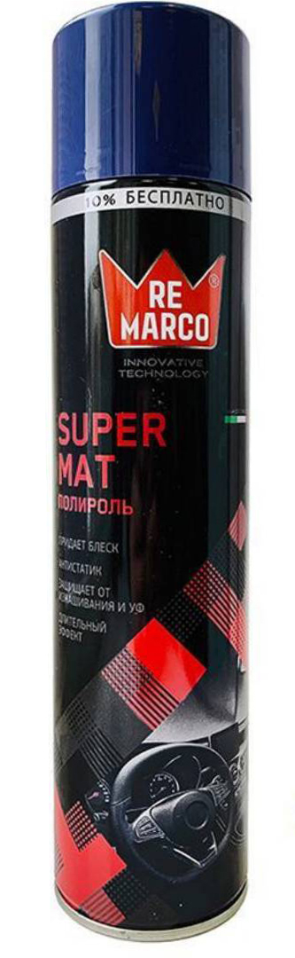 Полироль для пластика RE MARCO матовый SUPER MAT МУСКАТ 400мл (аэрозоль), RM-425