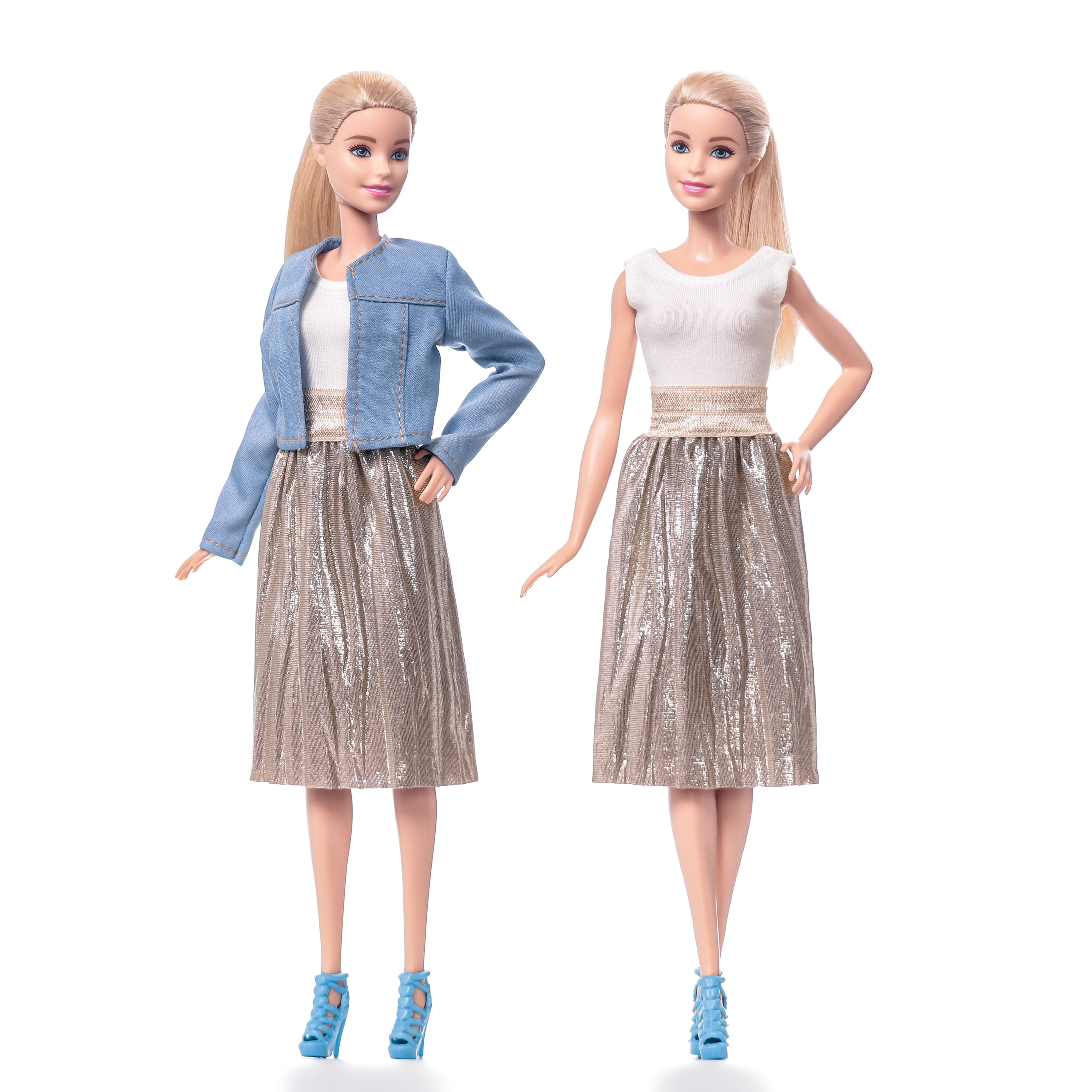 

Одежда для кукол Виана Barbie 29 см, Бежевый;белый;голубой, Barbie нарядные комплекты, платья, НГ