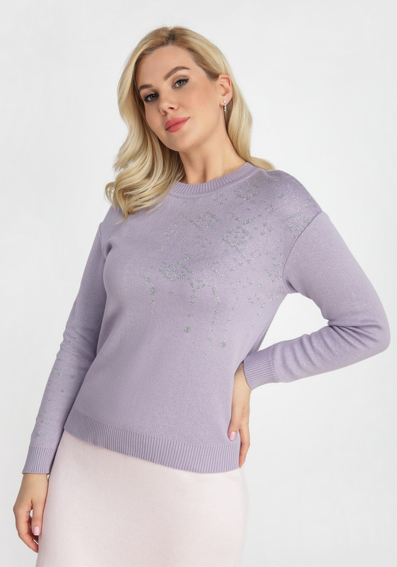 

Джемпер женский Vivawool 306659 фиолетовый 56 RU, 306659