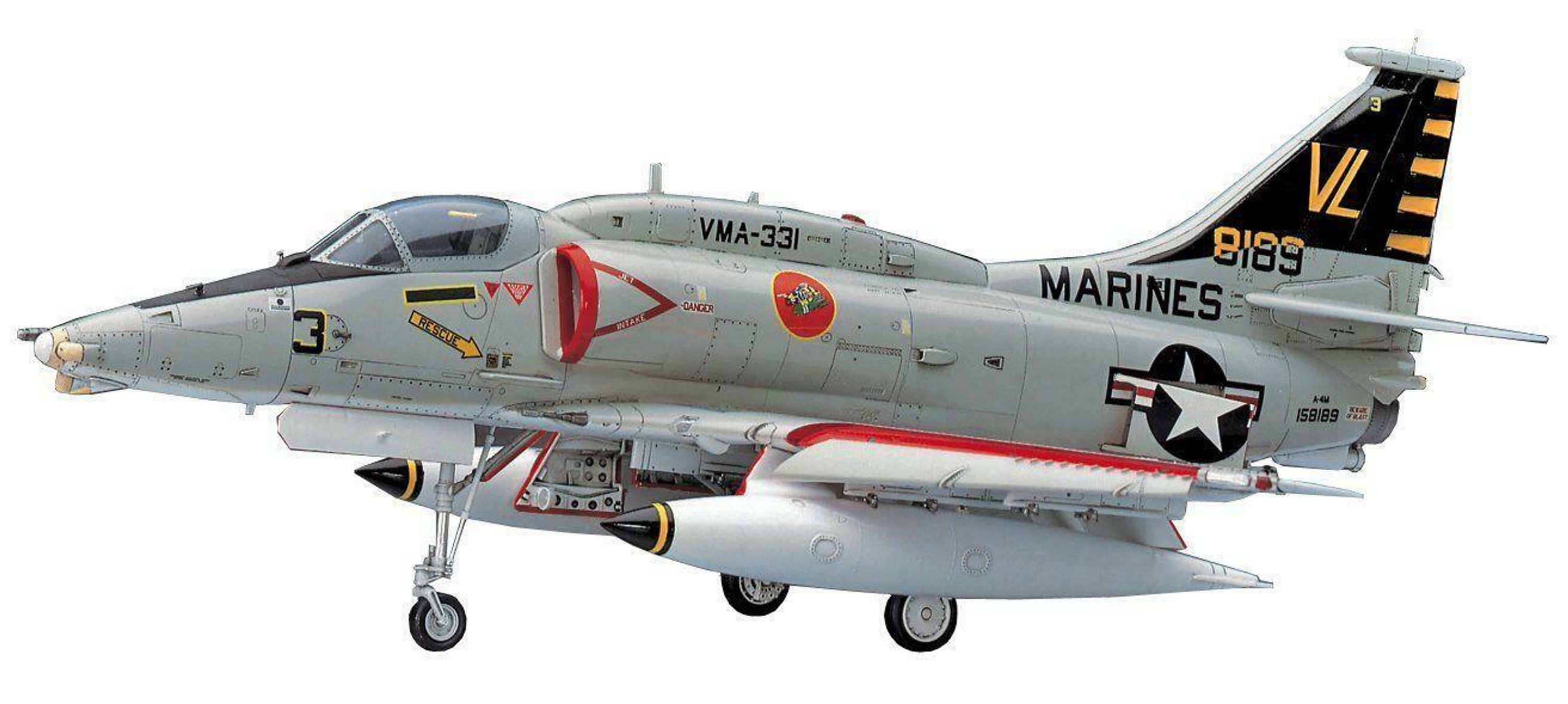 фото Сборная модель hasegawa самолёт a-4m skyhawk 07233