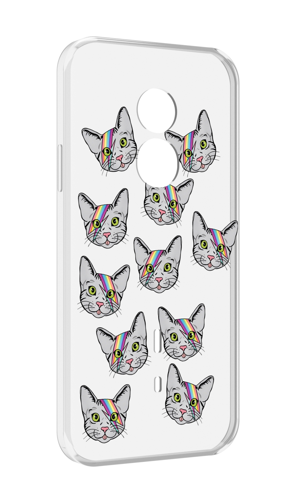 

Чехол MyPads кот-с-молнией-на-лбу для Doogee S51, Прозрачный, Tocco