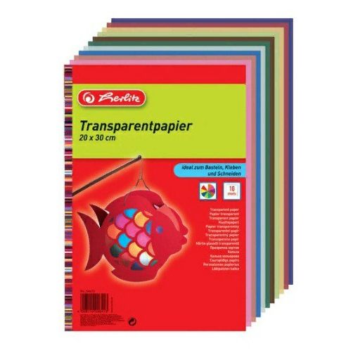 Калька Herlitz Transparentpapier разноцветная 40 г/м? А4 10 листов